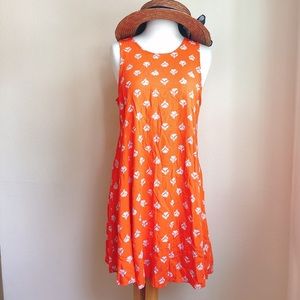 Old Navy Sunkist Orange Sleeveless Swing Dress